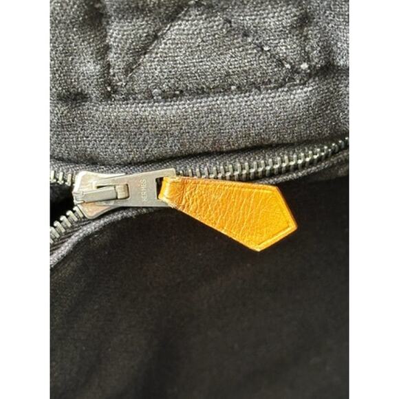 Hermès Toile Fourre-Tout MM* BLACK in VERY good‎ condition! DEAL ALERT COA - Picture 15 of 16